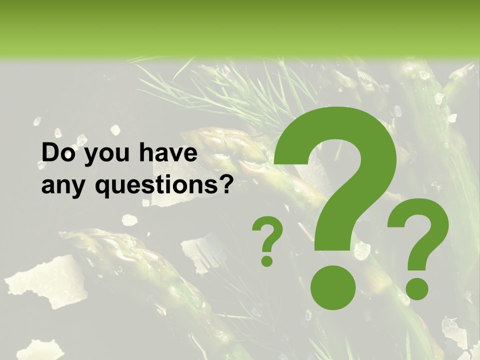 A Plate Of Asparagus With Parmesan Cheese On Top PowerPoint Template