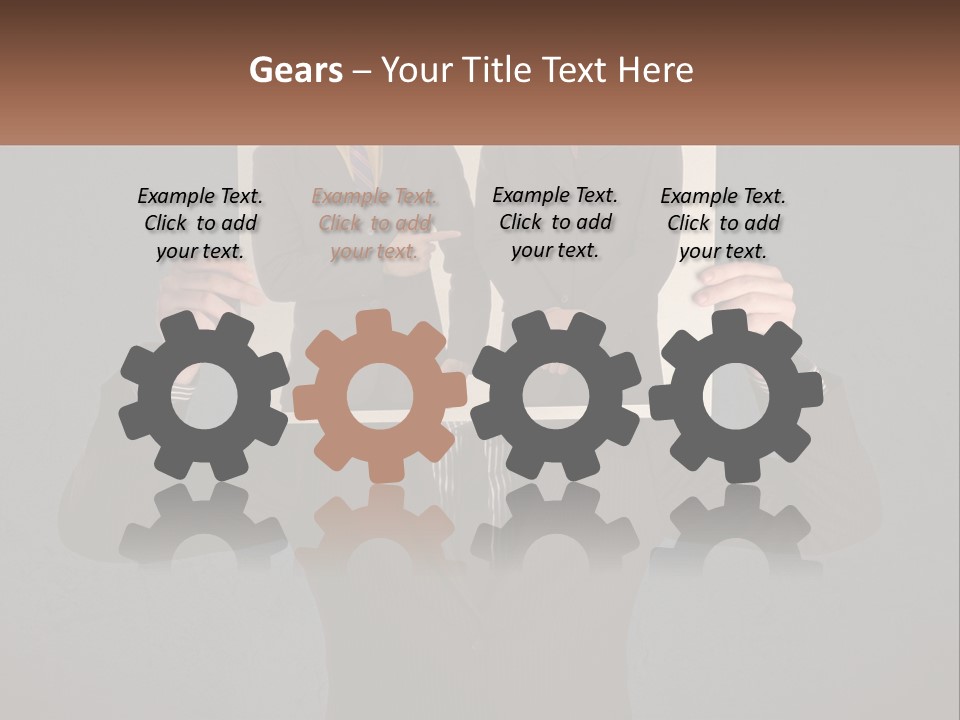 A Man In A Suit Holding Up A Picture Of Himself PowerPoint Template