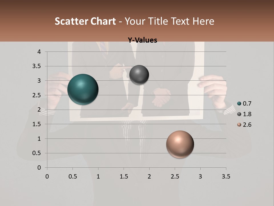 A Man In A Suit Holding Up A Picture Of Himself PowerPoint Template