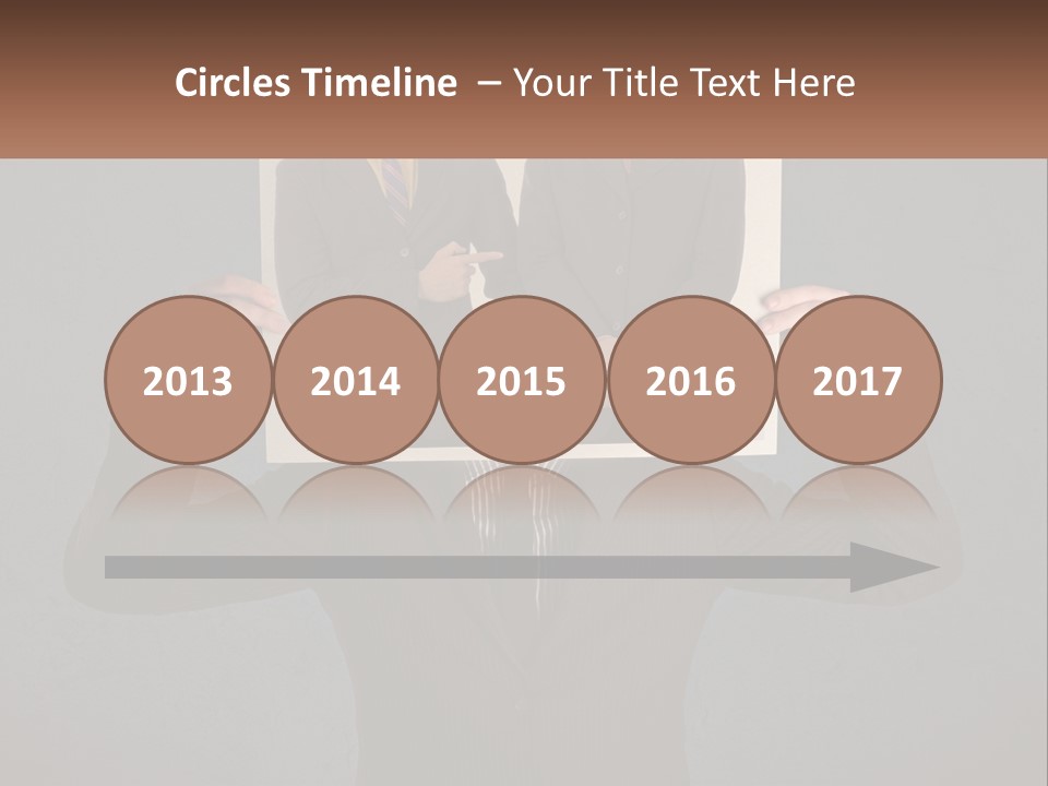 A Man In A Suit Holding Up A Picture Of Himself PowerPoint Template