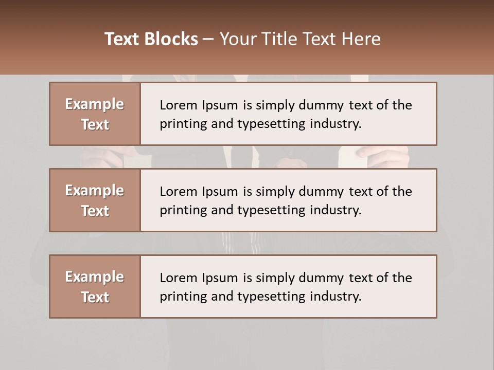 A Man In A Suit Holding Up A Picture Of Himself PowerPoint Template