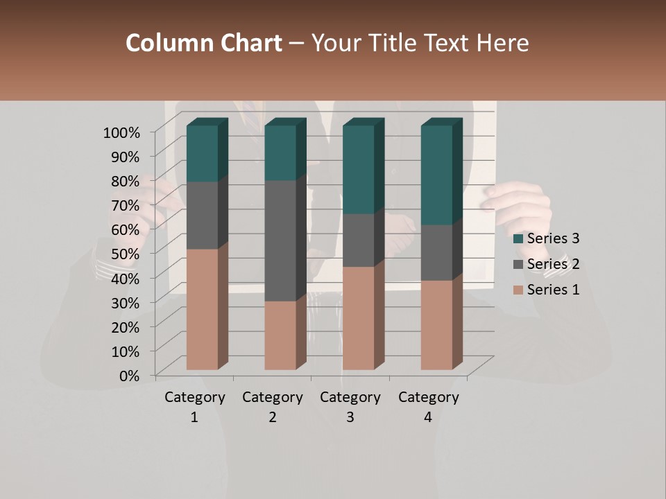 A Man In A Suit Holding Up A Picture Of Himself PowerPoint Template