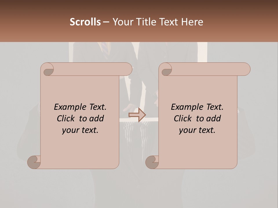 A Man In A Suit Holding Up A Picture Of Himself PowerPoint Template