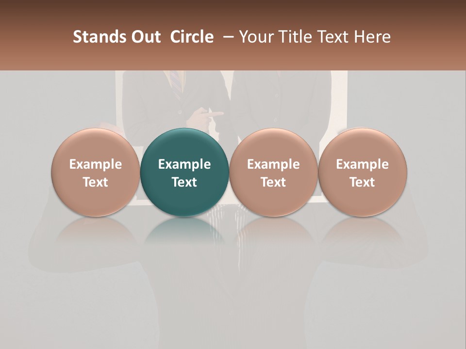 A Man In A Suit Holding Up A Picture Of Himself PowerPoint Template