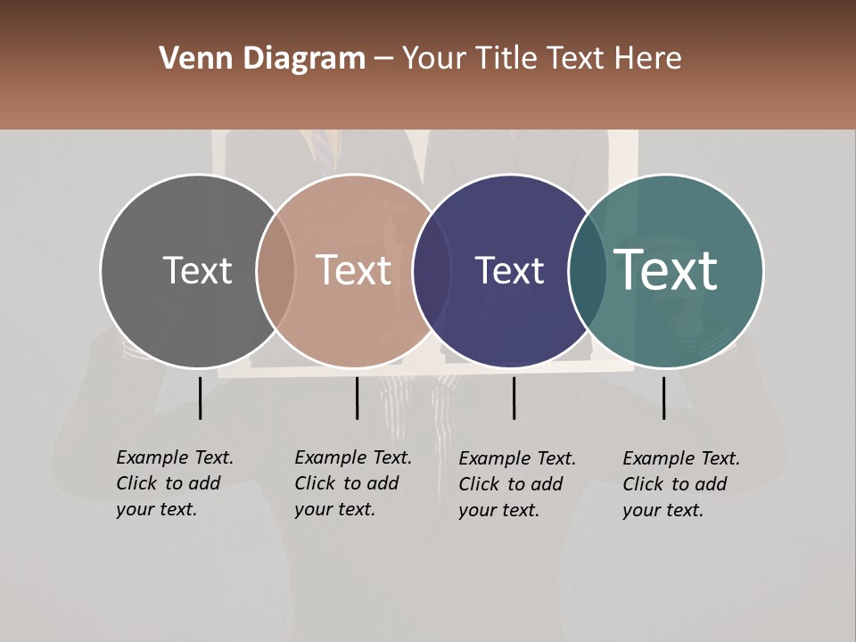 A Man In A Suit Holding Up A Picture Of Himself PowerPoint Template