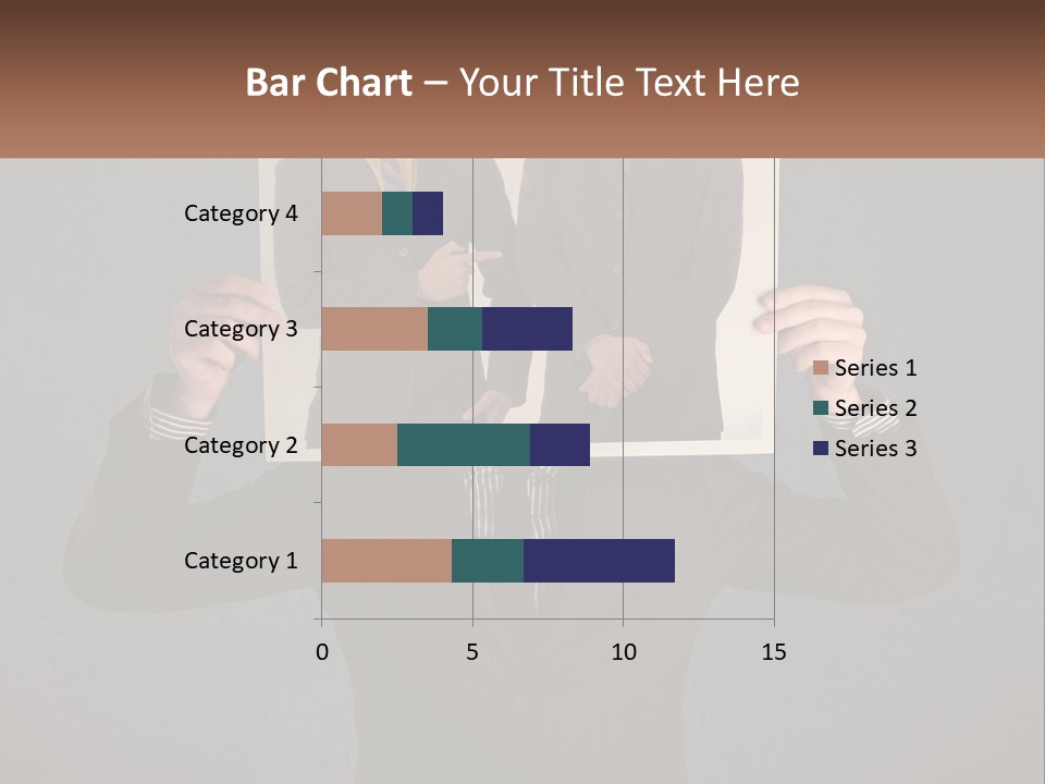 A Man In A Suit Holding Up A Picture Of Himself PowerPoint Template
