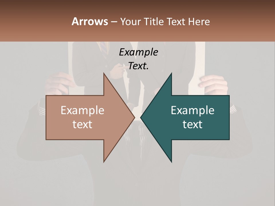 A Man In A Suit Holding Up A Picture Of Himself PowerPoint Template