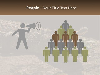 A Large Alligator Laying On Top Of A Rock PowerPoint Template