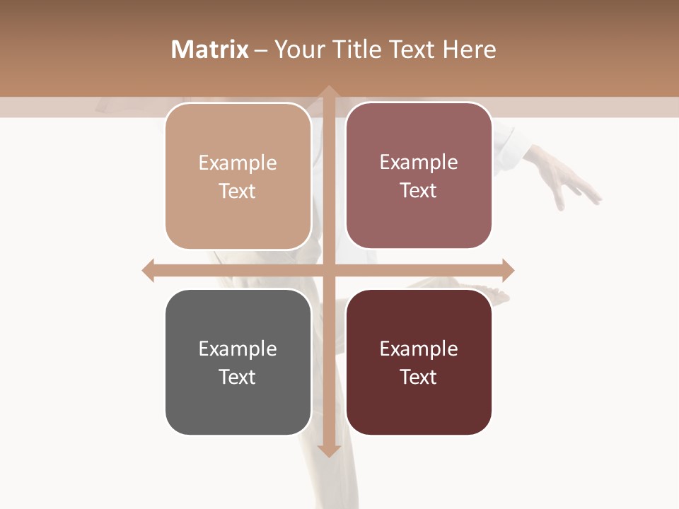 A Man In A White Shirt Is Dancing PowerPoint Template