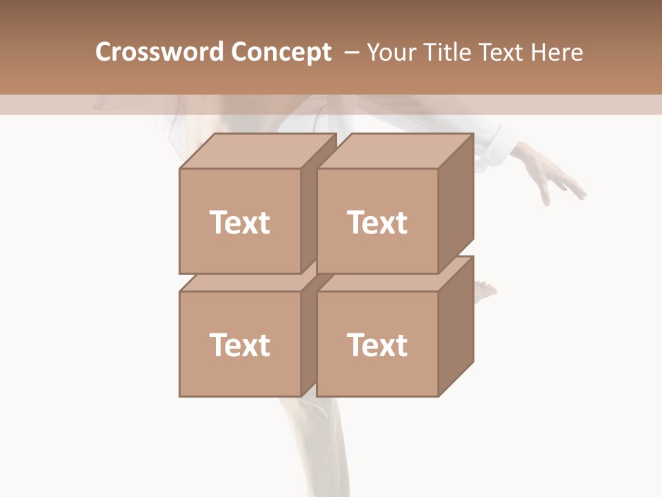 A Man In A White Shirt Is Dancing PowerPoint Template