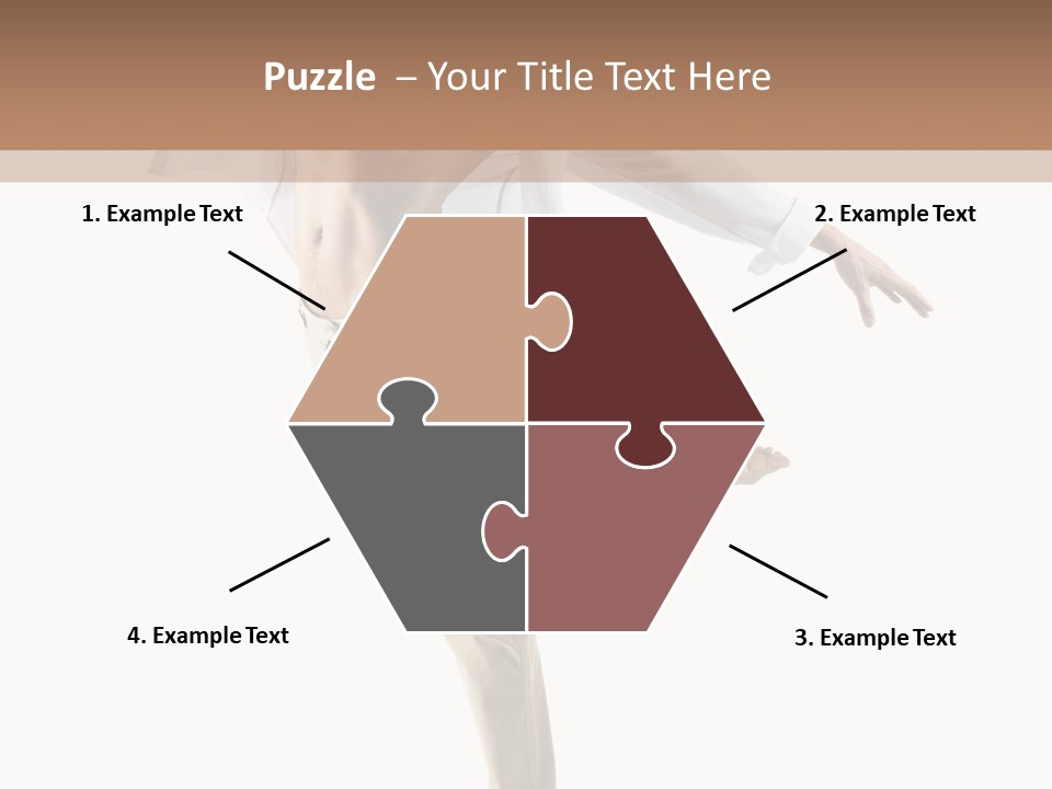 A Man In A White Shirt Is Dancing PowerPoint Template