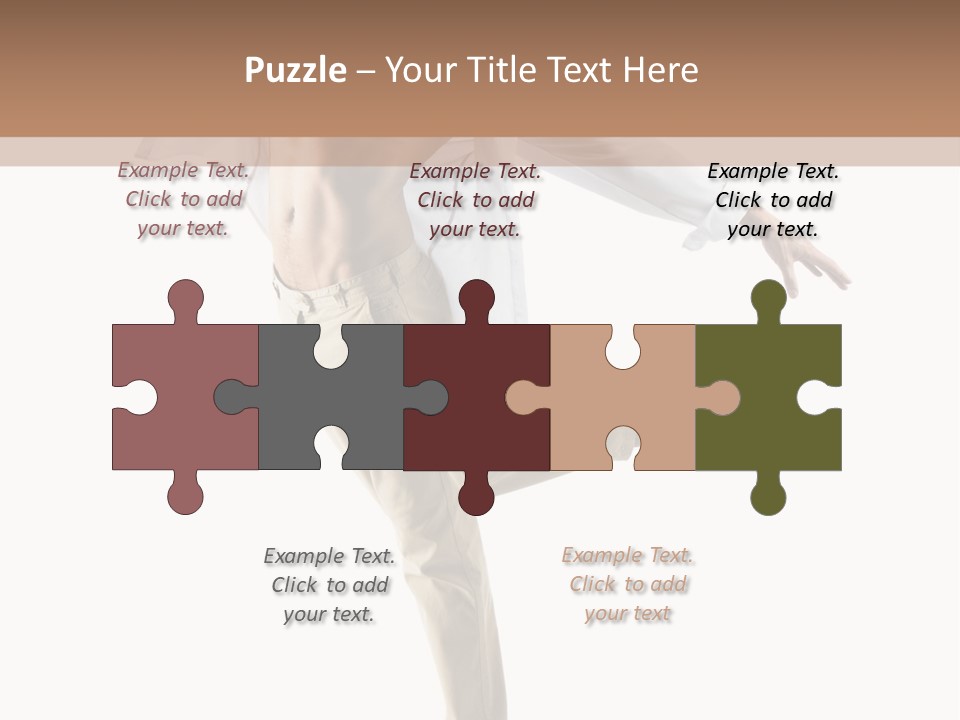 A Man In A White Shirt Is Dancing PowerPoint Template