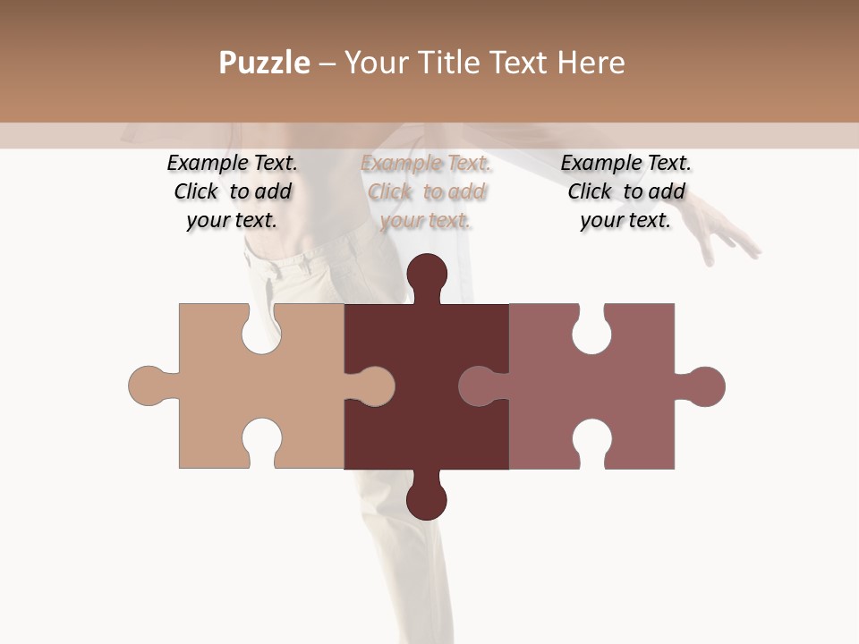 A Man In A White Shirt Is Dancing PowerPoint Template