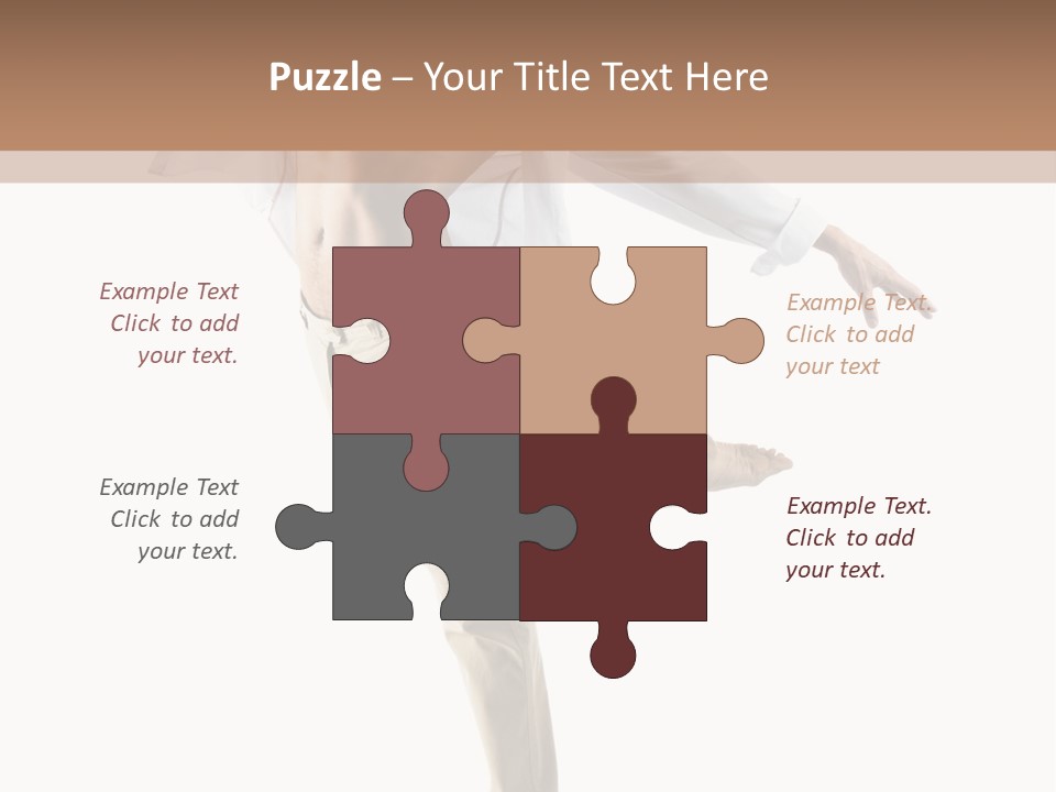 A Man In A White Shirt Is Dancing PowerPoint Template