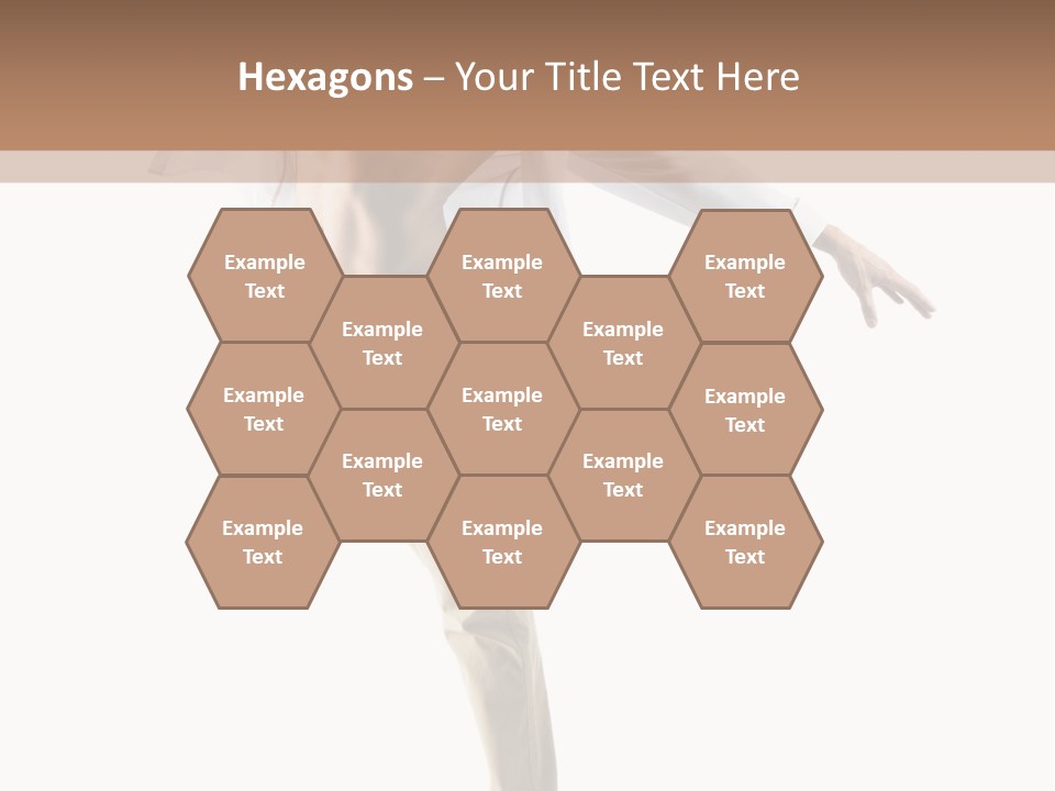 A Man In A White Shirt Is Dancing PowerPoint Template