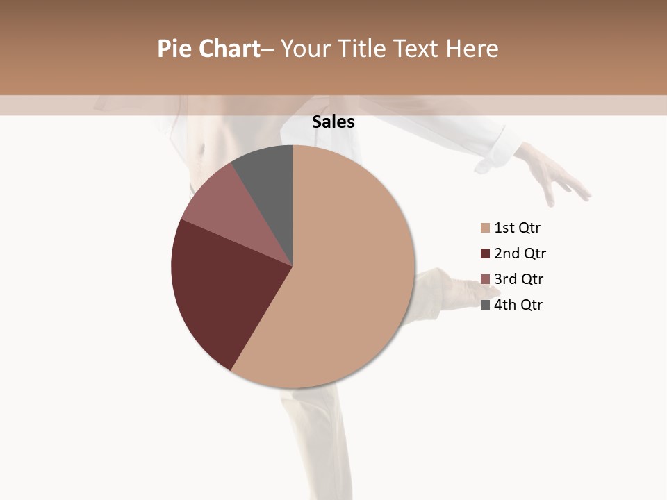 A Man In A White Shirt Is Dancing PowerPoint Template