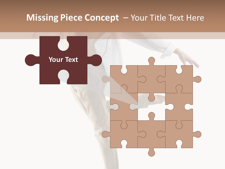 A Man In A White Shirt Is Dancing PowerPoint Template