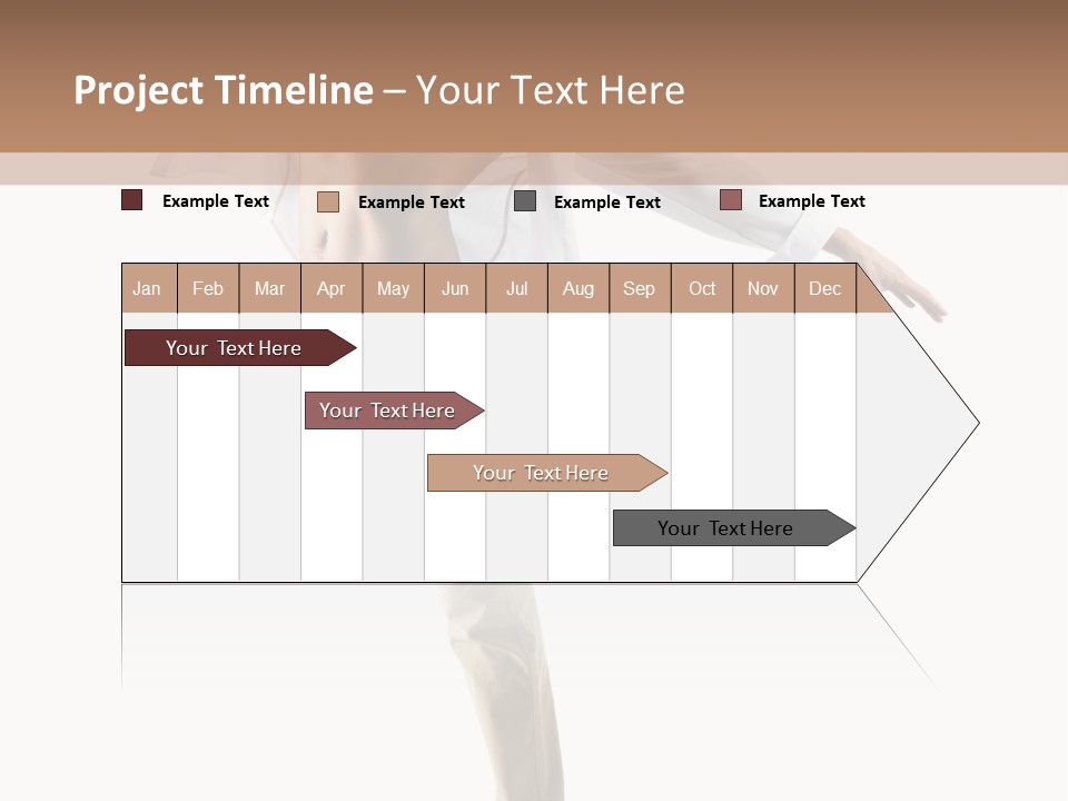 A Man In A White Shirt Is Dancing PowerPoint Template