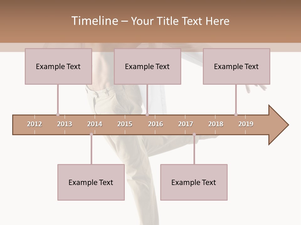 A Man In A White Shirt Is Dancing PowerPoint Template