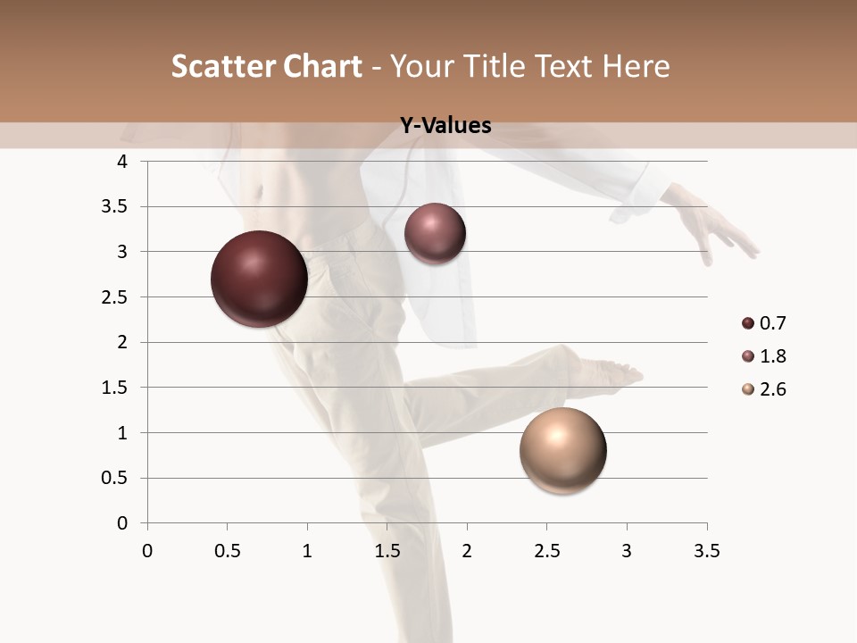 A Man In A White Shirt Is Dancing PowerPoint Template