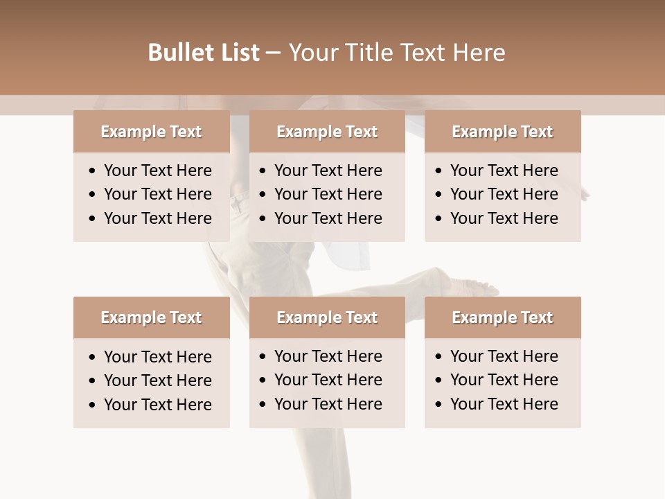 A Man In A White Shirt Is Dancing PowerPoint Template