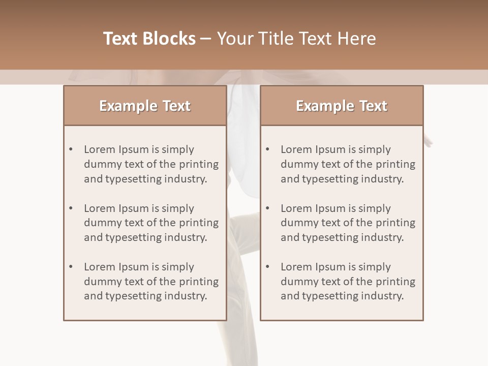 A Man In A White Shirt Is Dancing PowerPoint Template