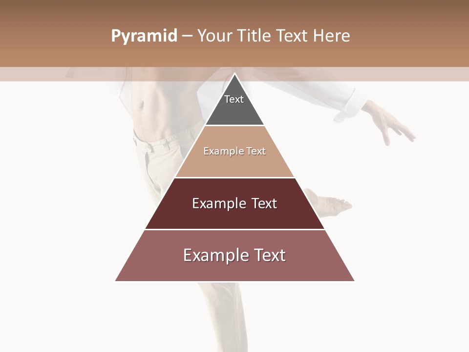 A Man In A White Shirt Is Dancing PowerPoint Template