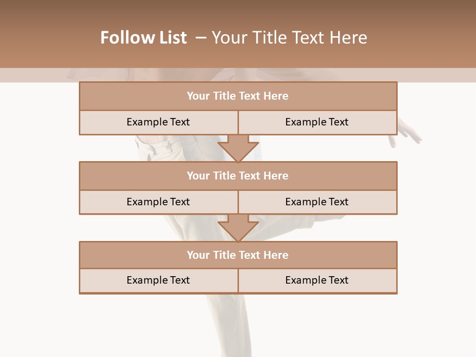 A Man In A White Shirt Is Dancing PowerPoint Template