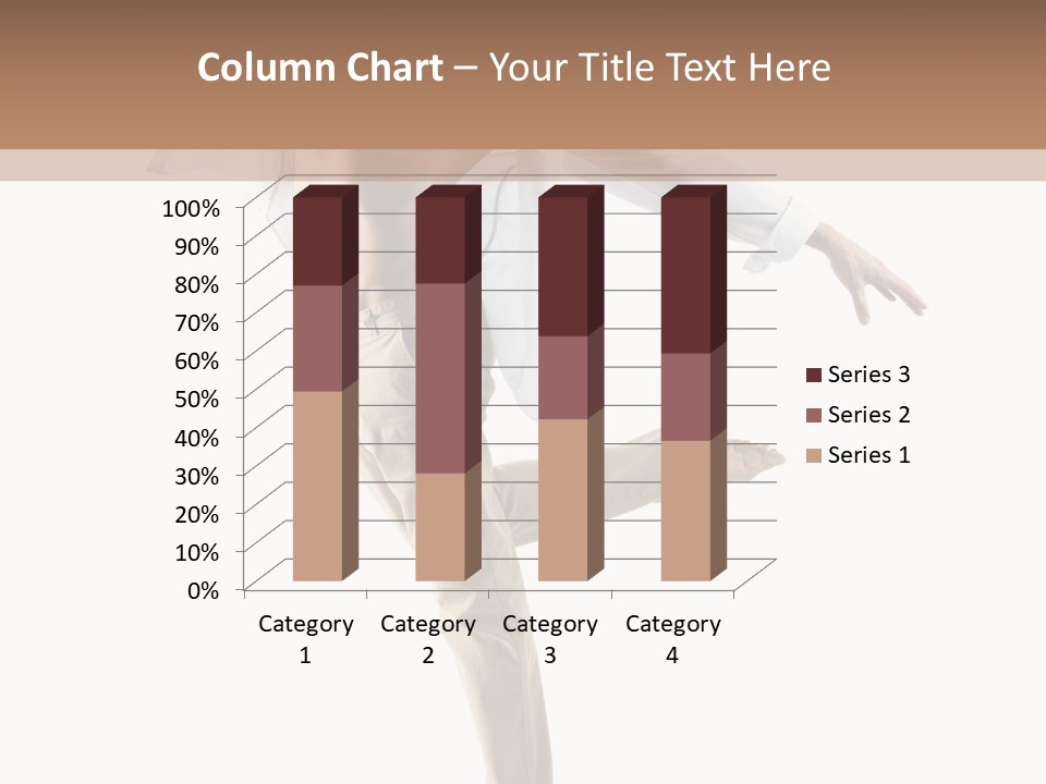 A Man In A White Shirt Is Dancing PowerPoint Template