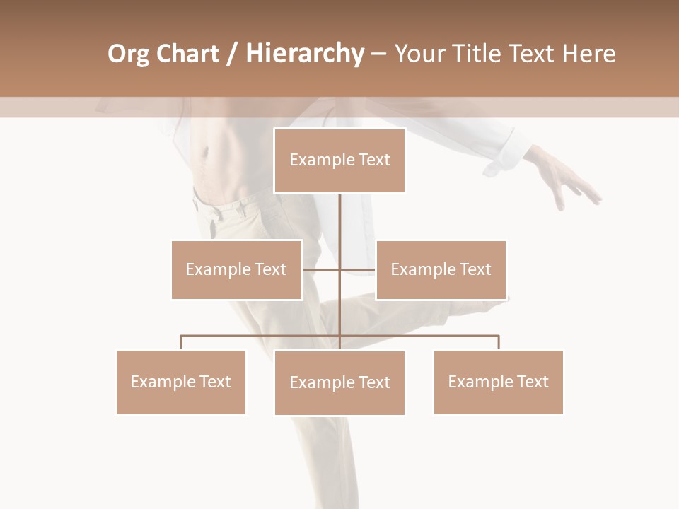 A Man In A White Shirt Is Dancing PowerPoint Template