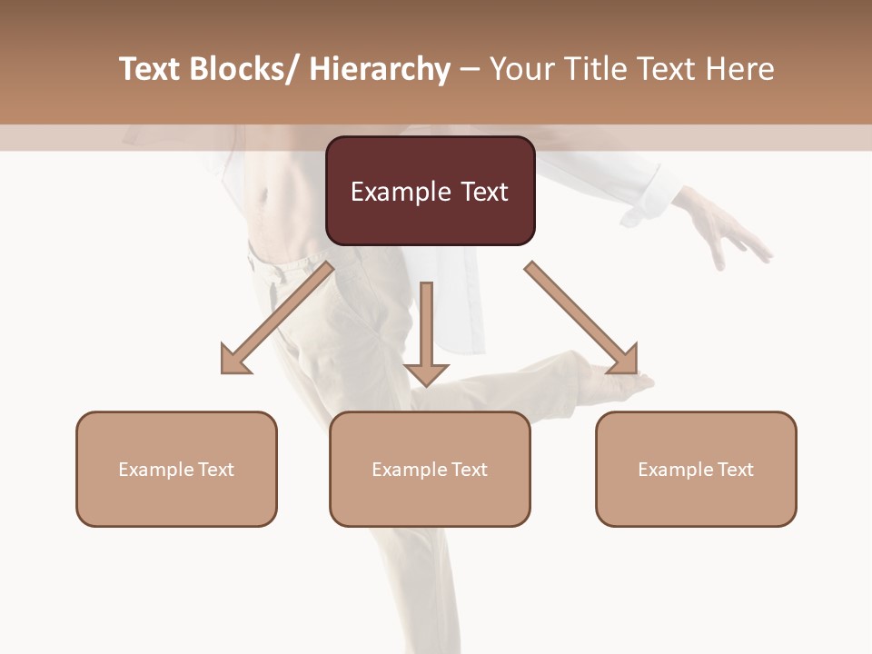 A Man In A White Shirt Is Dancing PowerPoint Template