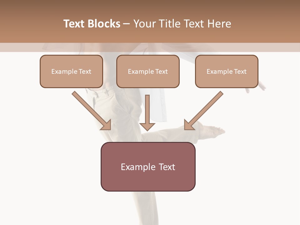 A Man In A White Shirt Is Dancing PowerPoint Template