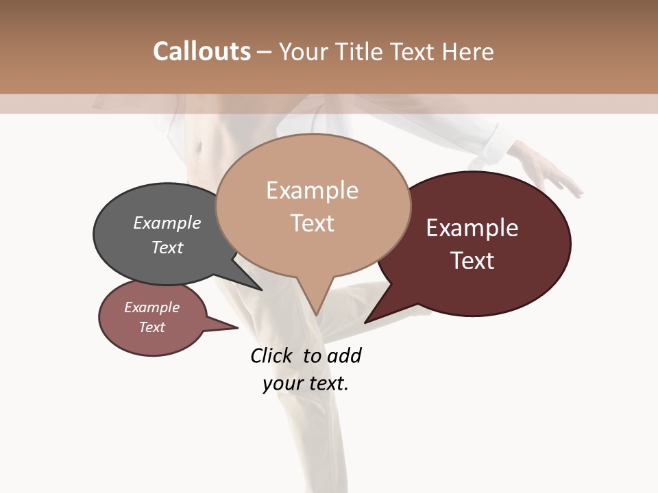 A Man In A White Shirt Is Dancing PowerPoint Template