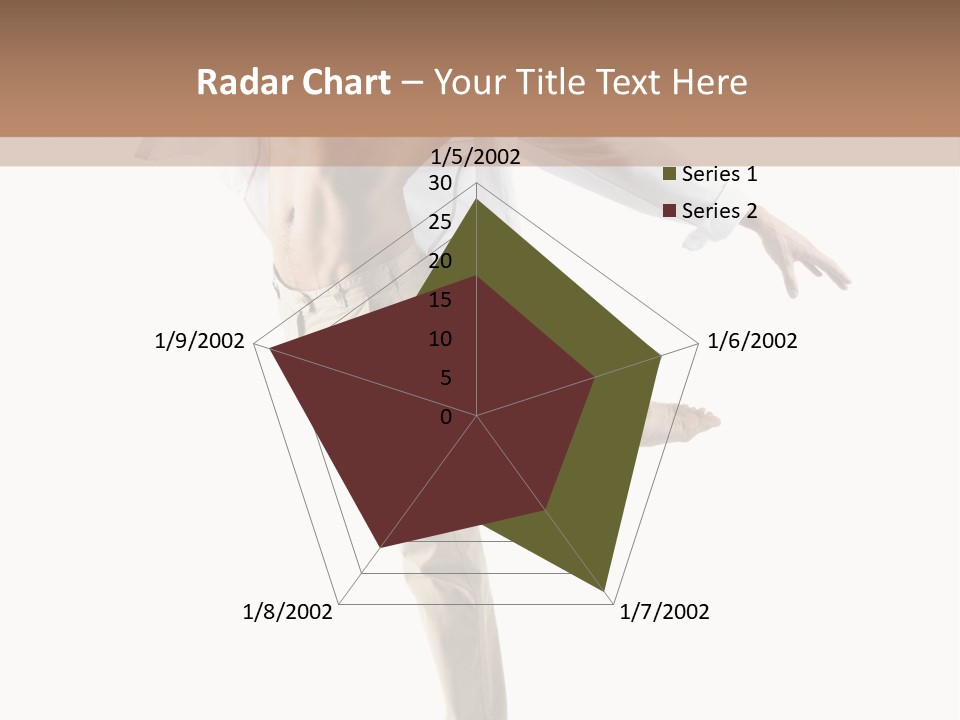 A Man In A White Shirt Is Dancing PowerPoint Template