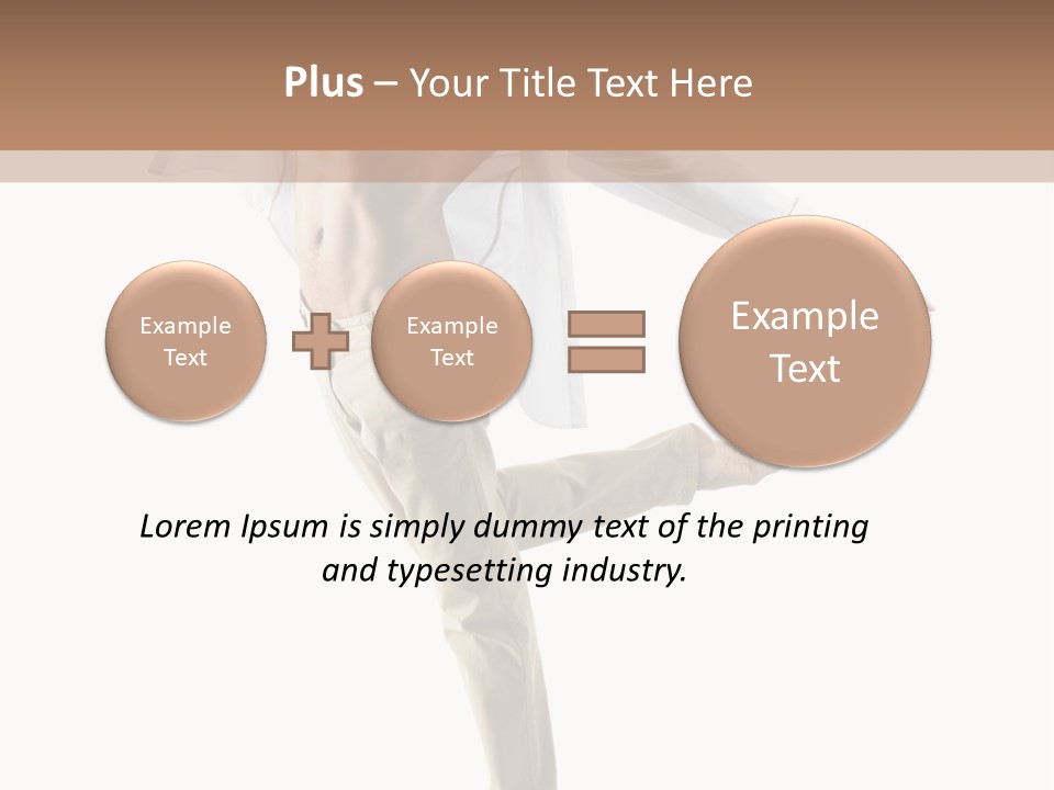 A Man In A White Shirt Is Dancing PowerPoint Template