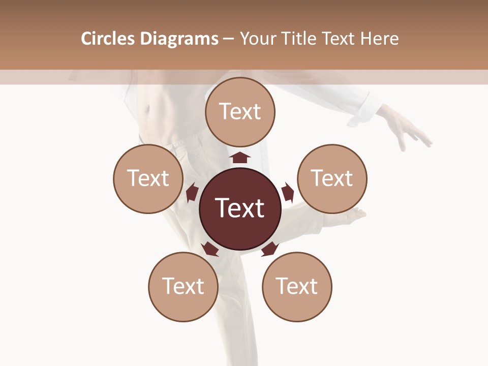 A Man In A White Shirt Is Dancing PowerPoint Template