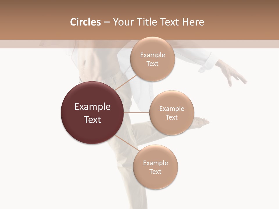 A Man In A White Shirt Is Dancing PowerPoint Template