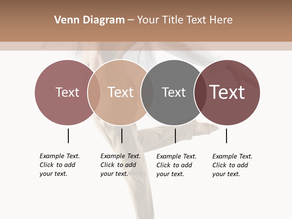 A Man In A White Shirt Is Dancing PowerPoint Template