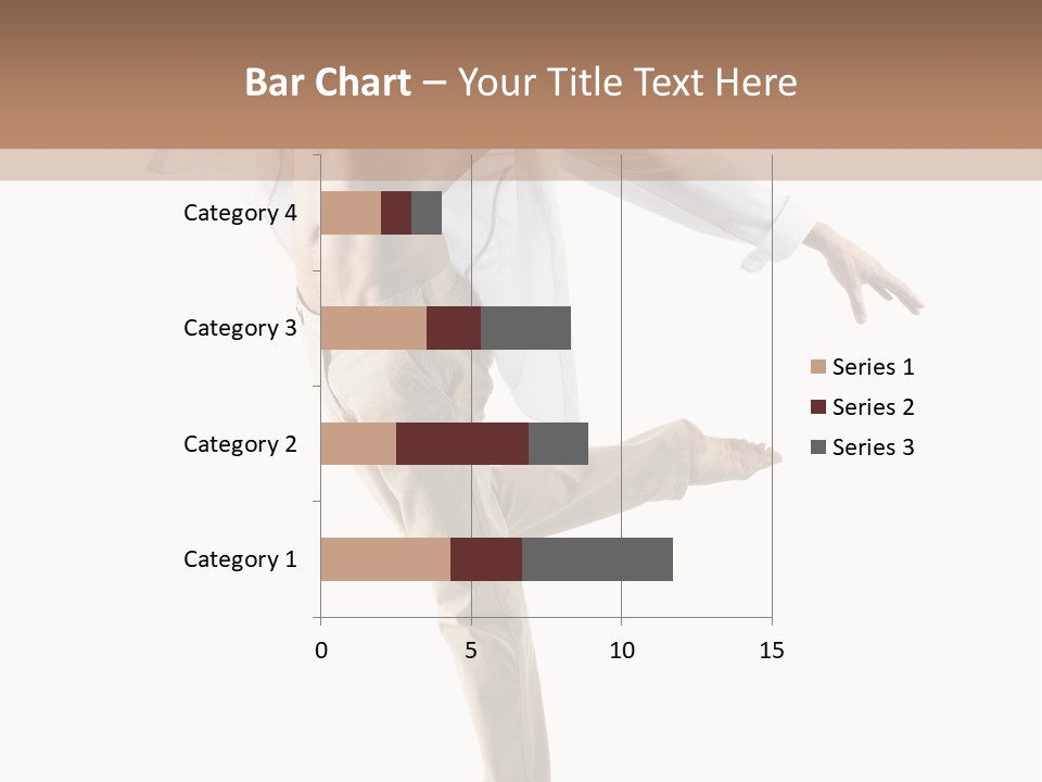 A Man In A White Shirt Is Dancing PowerPoint Template