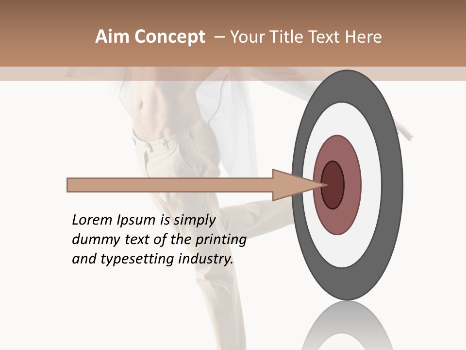 A Man In A White Shirt Is Dancing PowerPoint Template