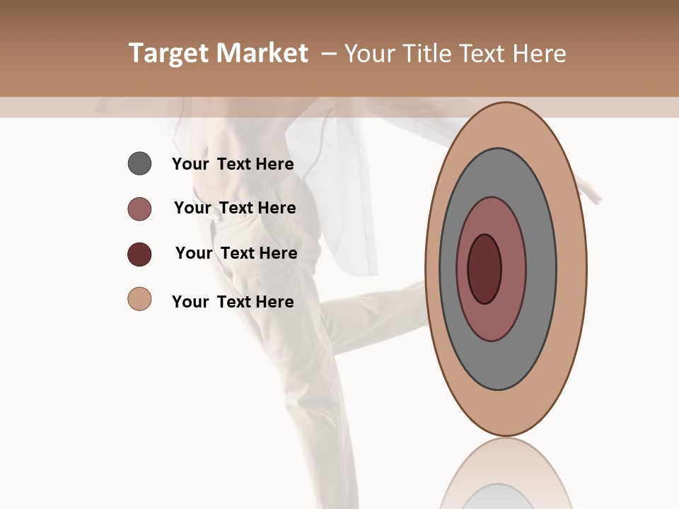 A Man In A White Shirt Is Dancing PowerPoint Template