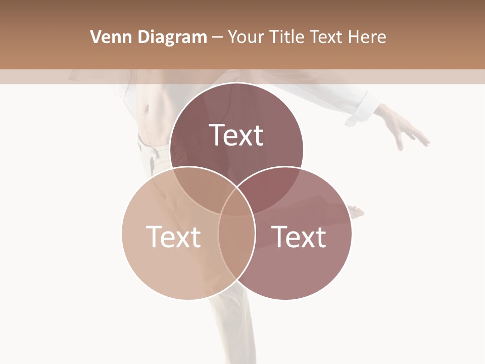 A Man In A White Shirt Is Dancing PowerPoint Template