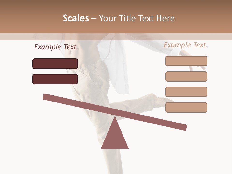 A Man In A White Shirt Is Dancing PowerPoint Template