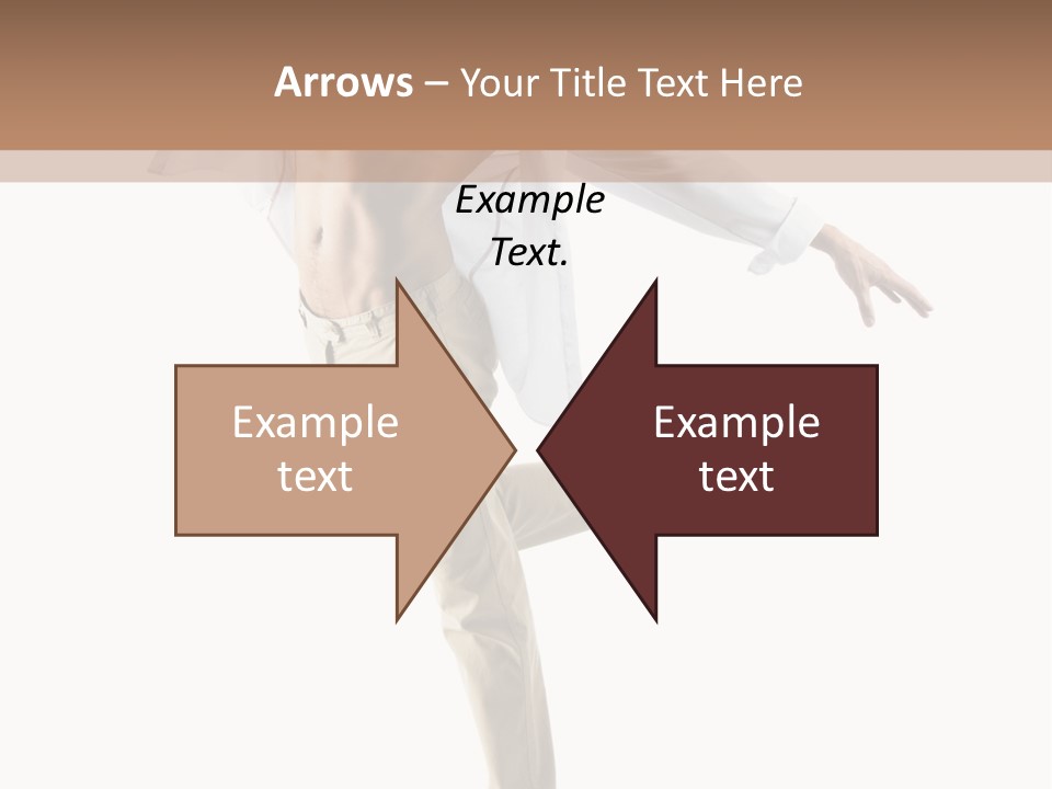 A Man In A White Shirt Is Dancing PowerPoint Template