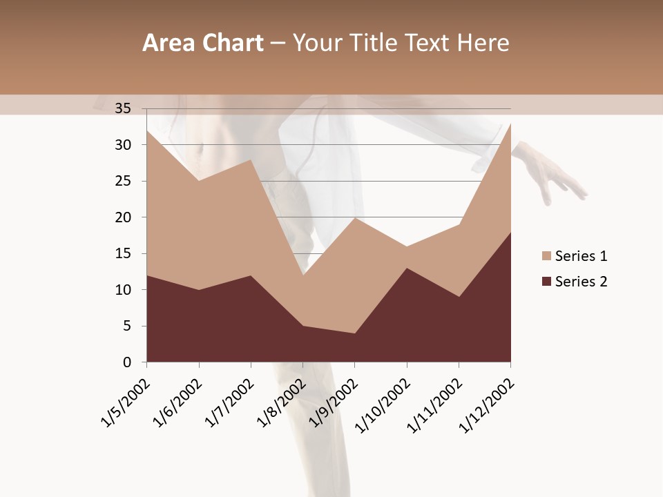 A Man In A White Shirt Is Dancing PowerPoint Template