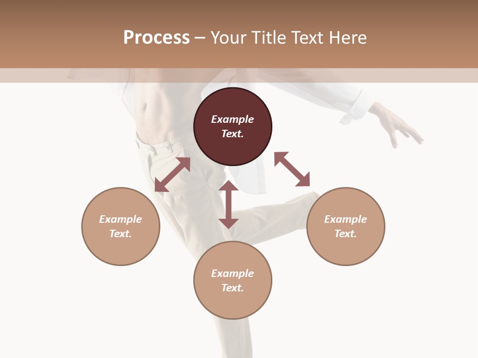 A Man In A White Shirt Is Dancing PowerPoint Template