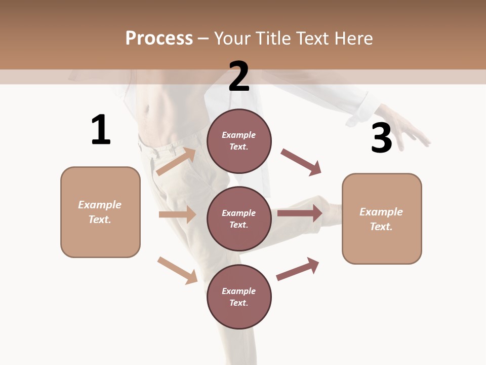 A Man In A White Shirt Is Dancing PowerPoint Template