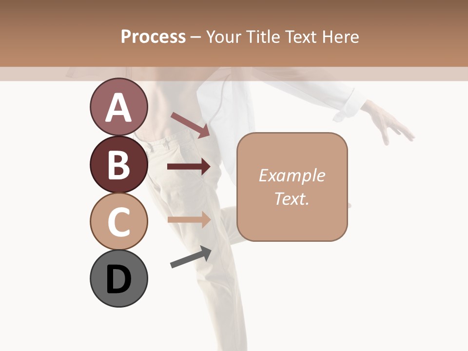 A Man In A White Shirt Is Dancing PowerPoint Template