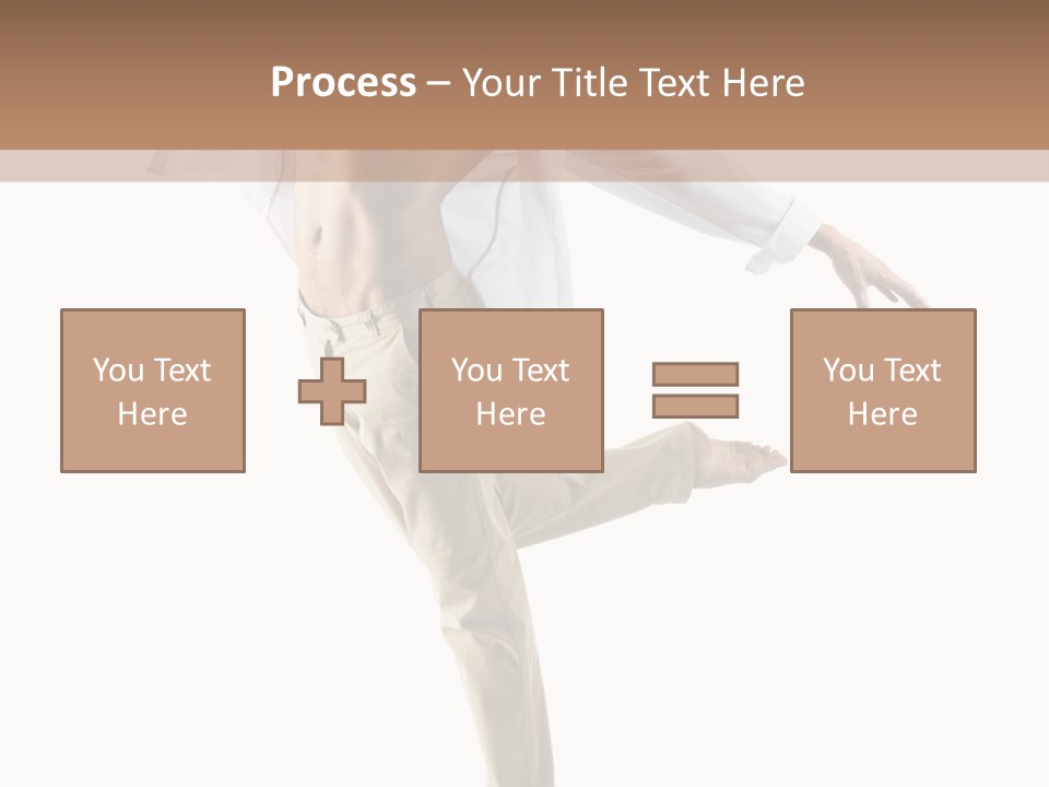 A Man In A White Shirt Is Dancing PowerPoint Template