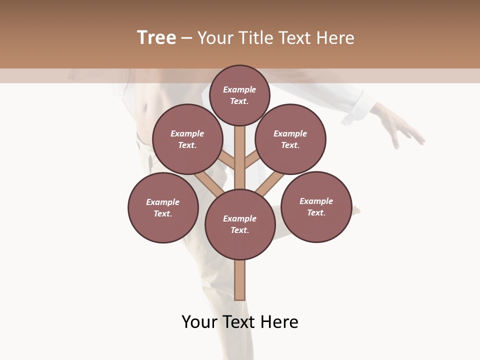 A Man In A White Shirt Is Dancing PowerPoint Template